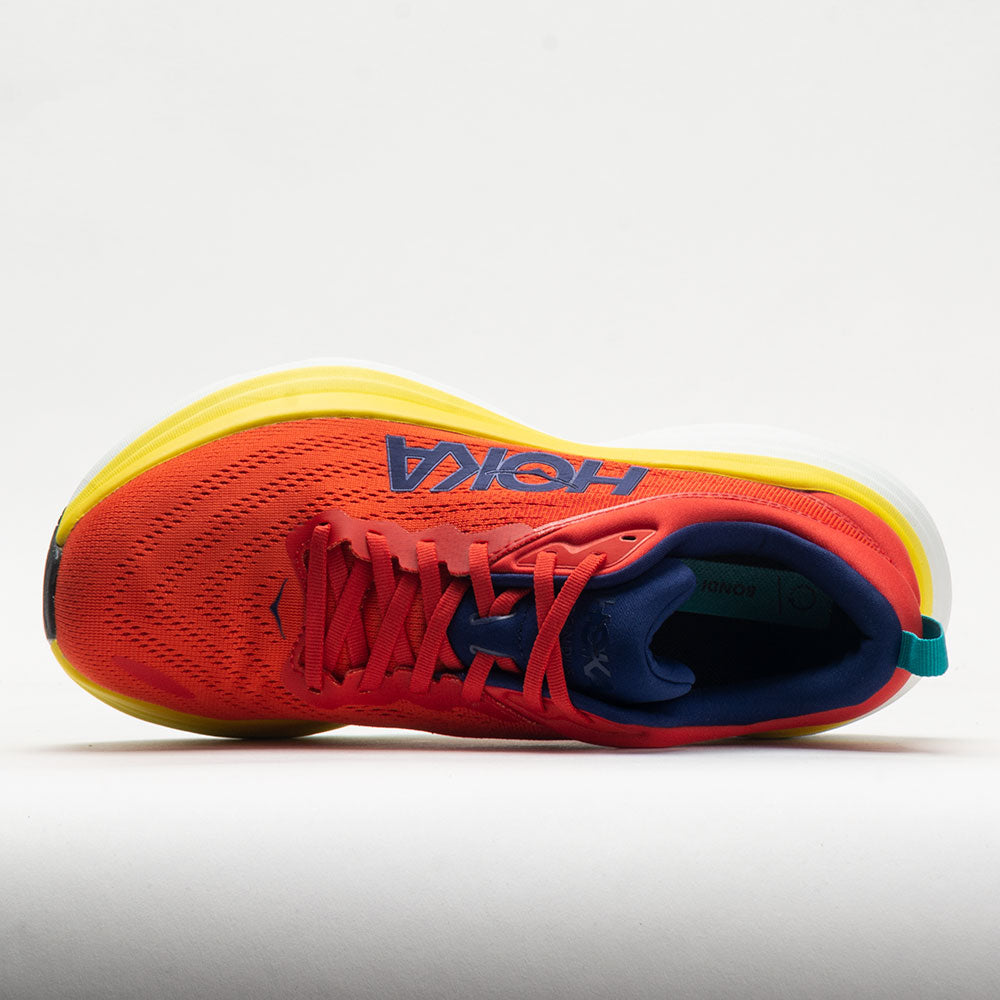 HOKA Bondi 8 Men's  Red Alert/Flame